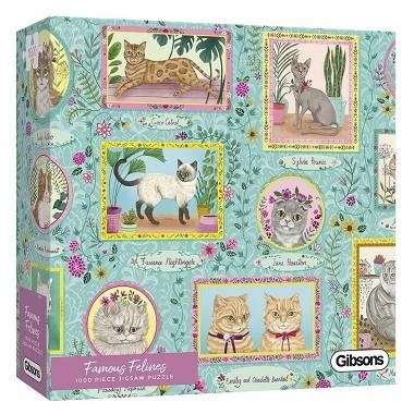 PUZZLE GIBSONS 1000 FAMOUS FELINES | 5012269066036 | VV.AA | Llibreria La Gralla | Librería online de Granollers