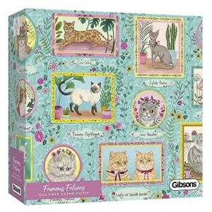 PUZZLE GIBSONS 1000 FAMOUS FELINES | 5012269066036 | VV.AA | Llibreria La Gralla | Librería online de Granollers