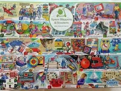 PUZZLE GIBSONS 1000 SPACE HOOPERS & SCOOTERS | 5012269071115 | GOLDFINCH, VAL | Llibreria La Gralla | Librería online de Granollers