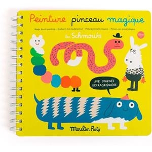 QUADERN DE PINTURA AMB PINCELL MAGIC LES SCHMOUKS | 3575677166030 | MOULIN ROTY | Llibreria La Gralla | Llibreria online de Granollers