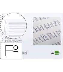 LLIBRETA FOLI LIDERPAPEL MUSICA APAISAT 3MM | 8423473007390 | 000739 | Llibreria La Gralla | Llibreria online de Granollers