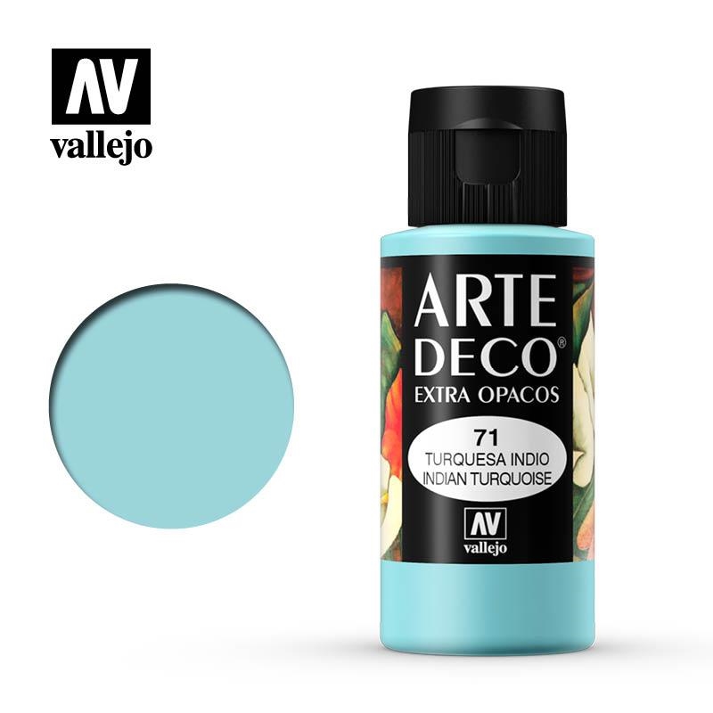 ART DECO VALLEJO 60ML 071 TURQUESA INDIO | 8429551850711 | 85071 | Llibreria La Gralla | Llibreria online de Granollers