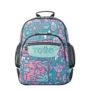 MOTXILLA TOTTO CRAYOLES ESTAMPAT VERD TURQUESA ROSA | 7704758476140 | TOTMA04ECO0292120N7IV | Llibreria La Gralla | Llibreria online de Granollers