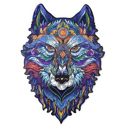 ANIMAL WODD PUZZLE BLACK WOLF 200 PECES L | 7243736610256 | ANIWOOD | Llibreria La Gralla | Librería online de Granollers