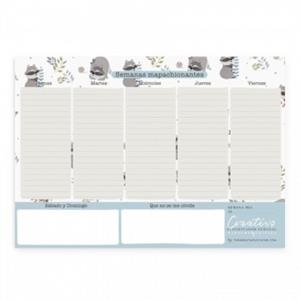 PLANIFICADOR SETMANAL DE TAULA MR. WONDERFUL MAPACHE EDITION | 7427136857712 | Llibreria La Gralla | Llibreria online de Granollers