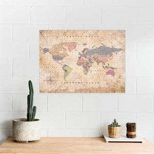 MAPAMUNDI CORCHO - WOODY MAP WATERCOLOR OLD SCHOOL | 8436563402838 | MISS WOOD | Llibreria La Gralla | Librería online de Granollers