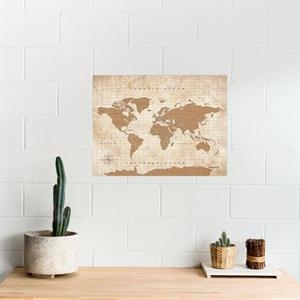 MAPAMUNDI CORCHO - WOODY MAP WATERCOLOR GOLDEN | 8436563407864 | MISS WOOD | Llibreria La Gralla | Librería online de Granollers
