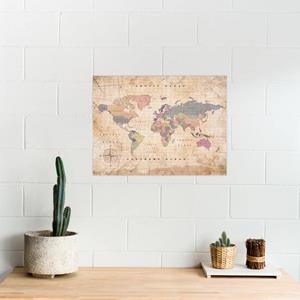 MAPAMUNDI CORCHO - WOODY MAP WATERCOLOR OLD SCHOOL | 8436563402821 | MISS WOOD | Llibreria La Gralla | Librería online de Granollers