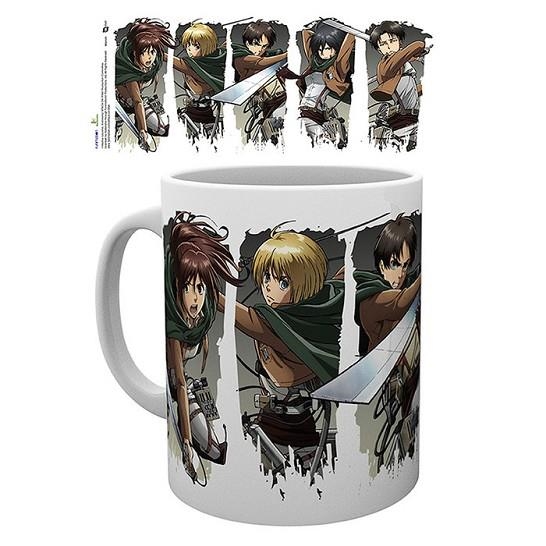 TAZA 320 ML ATAQUE A LOS TITANES PERSONAJES | 5028486385393 | GB EYE | Llibreria La Gralla | Llibreria online de Granollers