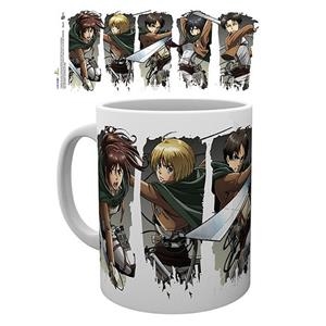 TAZA 320 ML ATAQUE A LOS TITANES PERSONAJES | 5028486385393 | GB EYE | Llibreria La Gralla | Llibreria online de Granollers
