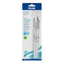 SET 4  PINZELLS MILAN SERIE 101W (2,4,6,8) | 8411574095460 | MILBWM10468 | Llibreria La Gralla | Librería online de Granollers