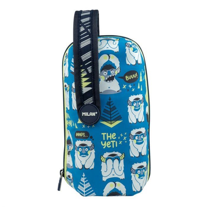 PLUMIER 4 ESTOIGS AMB CONTINGUT MILAN YETI BLAU | 8411574094883 | MIL081133YTB | Llibreria La Gralla | Llibreria online de Granollers