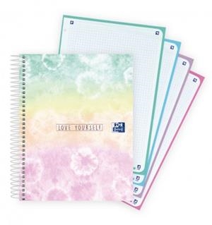 LLIBRETA NBOOK 5 A4 OXFORD OXFTIE TIE DYE 5X5 | 8412771042288 | 400158621 | Llibreria La Gralla | Llibreria online de Granollers