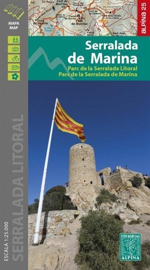 SERRALADA DE MARINA 1:25.000 PARC SERRALADA LITORAL -ALPINA | 9788480909099 | VV.AA. | Llibreria La Gralla | Librería online de Granollers
