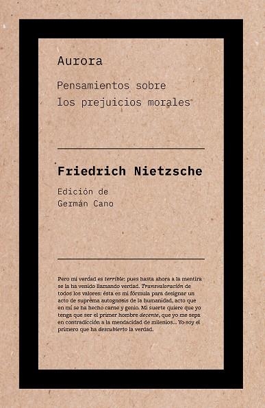 AURORA | 9788418546594 | NIETZSCHE, FRIEDRICH | Llibreria La Gralla | Llibreria online de Granollers