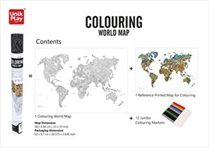 COLOURING WORLD MAP  | 4068077546124 | ASCENSIÓN, HELENA / DA CUNHA, TRISTAN | Llibreria La Gralla | Llibreria online de Granollers