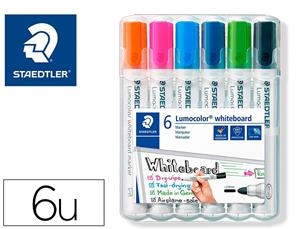 PACK RETOLADORS VELLEDA LUMOCOLOR GRUIXUTS 6 UNITATS | 4007817074435 | STD351WP61 | Llibreria La Gralla | Llibreria online de Granollers
