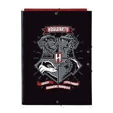 CARPETA SOLAPES SAFTA HARRY POTTER HOFWARTS NEGRA | 8412688452385 | SAF512230068 | Llibreria La Gralla | Llibreria online de Granollers