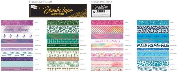 CINTA WASHITAPE DIFERENTS COLORS | 8720039388208 | ANT356783 | Llibreria La Gralla | Llibreria online de Granollers