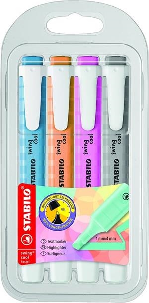 PACK STABILO SWING 4 COLORS | 4006381573108 | STB275/4-08-2 | Llibreria La Gralla | Llibreria online de Granollers