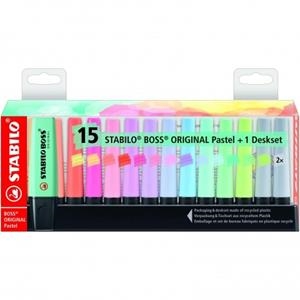 SET STABILO BOSS PASTEL 15 UN + EXPOSITOR | 4006381567411 | STB7015-02 | Llibreria La Gralla | Llibreria online de Granollers
