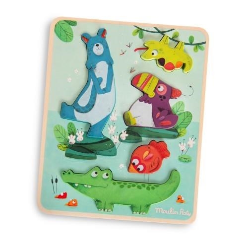 PUZZLE SENSORIAL MOULIN ROTY JUNGLA | 3575676683910 | 668391 | Llibreria La Gralla | Librería online de Granollers