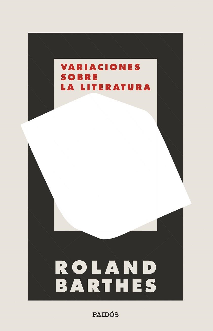 VARIACIONES SOBRE LA LITERATURA | 9788449339172 | BARTHES, ROLAND | Llibreria La Gralla | Librería online de Granollers