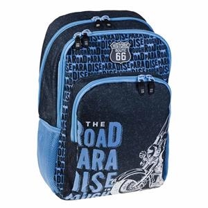 MOTXILLA ROUTE 66 GRAN NEGRA/BLAVA | 8422829663693 | BUS1767509780 | Llibreria La Gralla | Llibreria online de Granollers