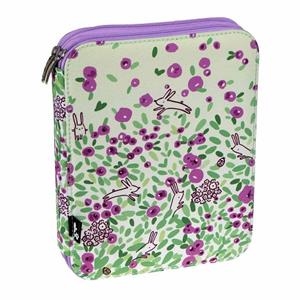 PLUMIER DOBLE BUSQUETS VERD LILA CONILLETS | 8422829663075 | Llibreria La Gralla | Llibreria online de Granollers