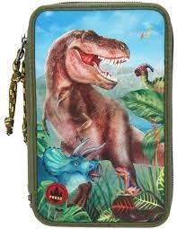 PLUMIER TRIPLE DINO WORLD  | 4010070605728 | TOP11860 | Llibreria La Gralla | Llibreria online de Granollers