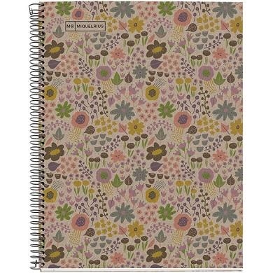 LLIBRETA NBOOK1 A4 MR 80GR ECOFLOWERS | 8422593061282 | 6128 | Llibreria La Gralla | Librería online de Granollers