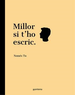 MILLOR SI T'HO ESCRIC | 9788418594731 | NOMÉS TU, | Llibreria La Gralla | Llibreria online de Granollers