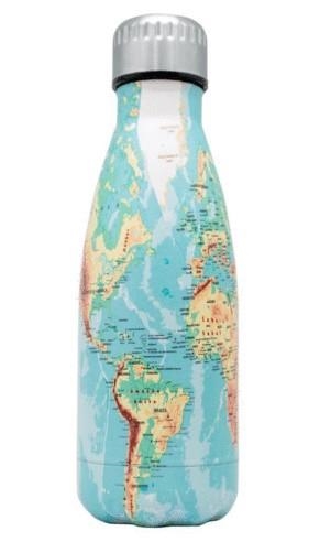 AMPOLLA TERMICA NERTHUS 350ML MAPAMUNDI BLAU | 8436588851871 | FIH761 | Llibreria La Gralla | Librería online de Granollers