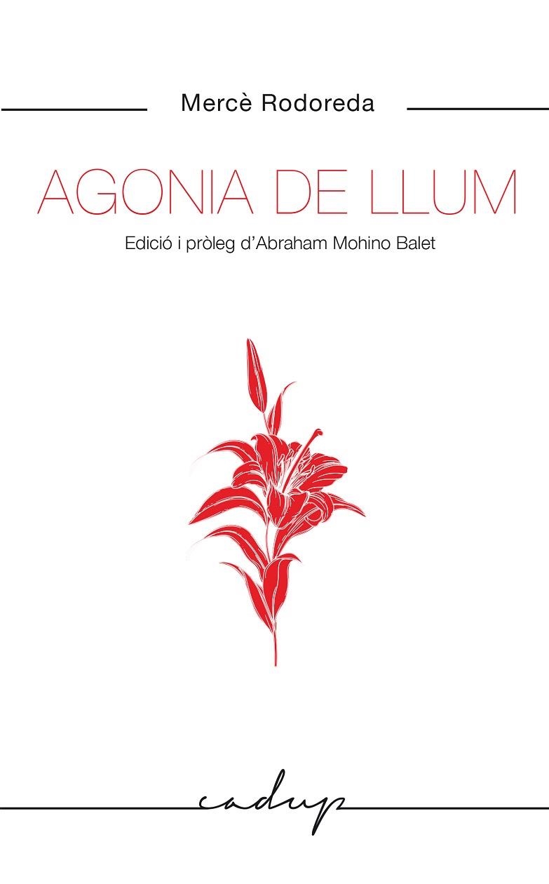 AGONIA DE LLUM | 9788412455748 | RODOREDA, MERCE | Llibreria La Gralla | Llibreria online de Granollers