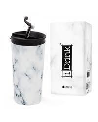 TASSA TERMICA IDRINK 350ML MARBLE WHITE | 8057711465613 | ITOID0225 | Llibreria La Gralla | Llibreria online de Granollers