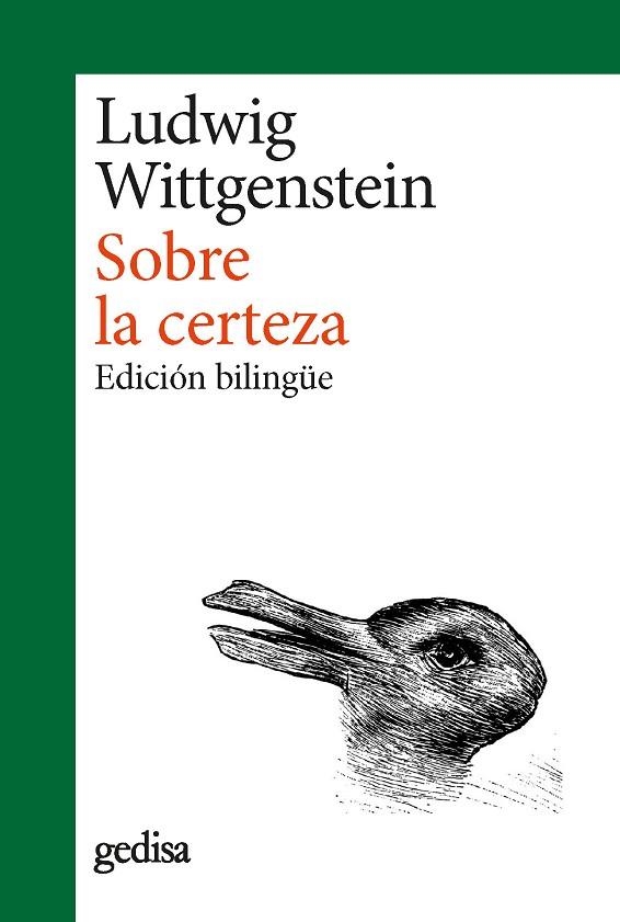 SOBRE LA CERTEZA | 9788418914607 | WITTGENSTEIN, LUDWIG | Llibreria La Gralla | Librería online de Granollers