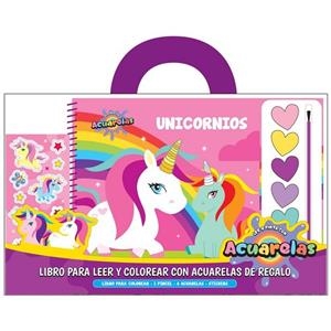 UNICORNIOS. LIBROS PARA LEER Y COLOREAR CON ACUARELAS. | 9788418697845 | A.A | Llibreria La Gralla | Librería online de Granollers