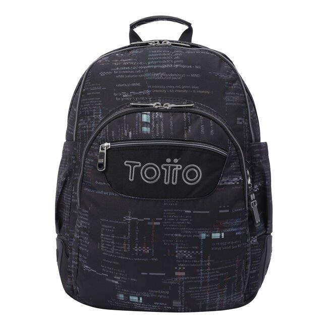 MOTXILLA TOTTO CRAYOLES ESTAMPADA NEGRA | 7704758570022 | TOTMA04ECO0292210N3CJ | Llibreria La Gralla | Llibreria online de Granollers