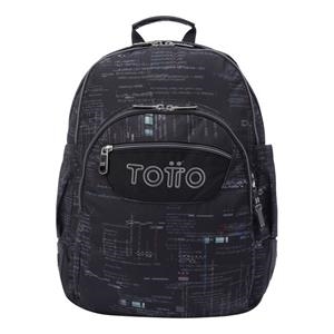 MOTXILLA TOTTO CRAYOLES ESTAMPADA NEGRA | 7704758570022 | TOTMA04ECO0292210N3CJ | Llibreria La Gralla | Llibreria online de Granollers