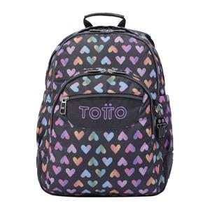 MOTXILLA TOTTO CRAYOLES NEGRA CORS COLORS | 7704758570121 | TOTMA04EO0292210N3YJ | Llibreria La Gralla | Llibreria online de Granollers