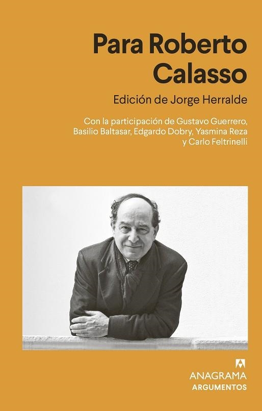 PARA ROBERTO CALASSO | 9788433916617 | HERRALDE GRAU, JORGE | Llibreria La Gralla | Llibreria online de Granollers