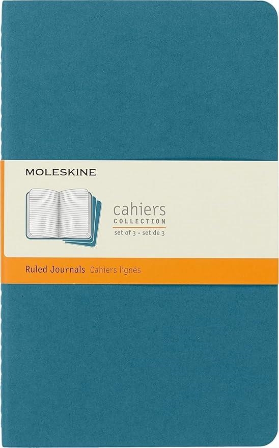 LIBRETA CAHIER AZUL ELECTRICO  L RAYAS (SET DE 3) | 8058647629599 | VVAA | Llibreria La Gralla | Llibreria online de Granollers