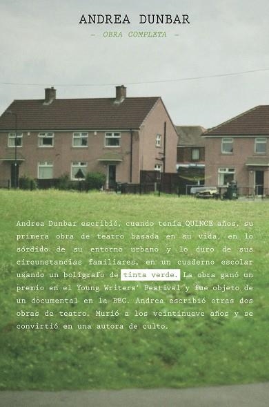 ANDREA DUNBAR. OBRA COMPLETA | 9788418690136 | DUNBAR, ANDREA | Llibreria La Gralla | Librería online de Granollers