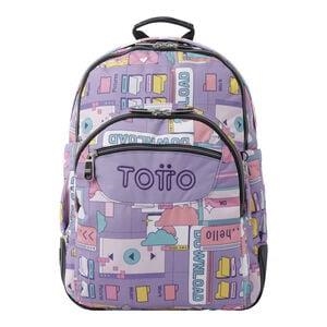 MOTXILLA TOTTO CRAYOLES ESTAMPADA ROSA/LILA | 7704758570053 | TOTMA04ECO0292210N2Q1 | Llibreria La Gralla | Llibreria online de Granollers