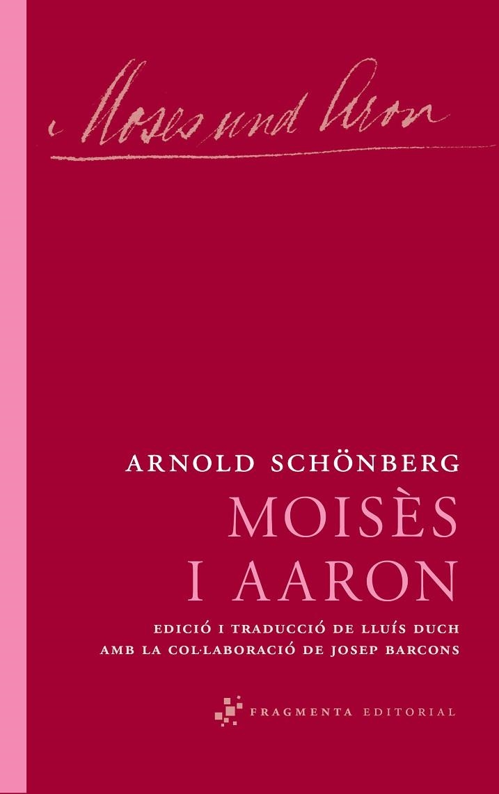 MOISÈS I AARON | 9788492416639 | SCHÖNBERG, ARNOLD | Llibreria La Gralla | Llibreria online de Granollers