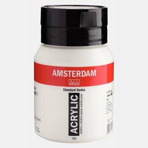 ACRILIC AMSTERDAM 500ML BLANC TITANI | 8712079044091 | 17721052 | Llibreria La Gralla | Llibreria online de Granollers