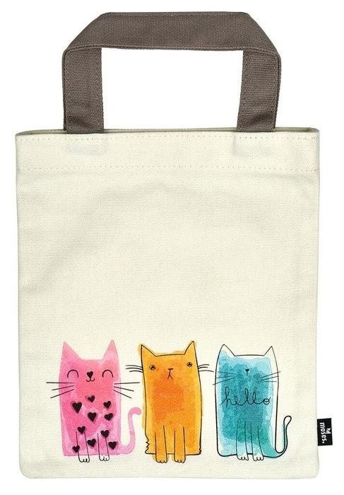 BOLSA DE TELA PARA LIBROS TRIO DE GATOS | 4033477830616 | MOSES | Llibreria La Gralla | Llibreria online de Granollers