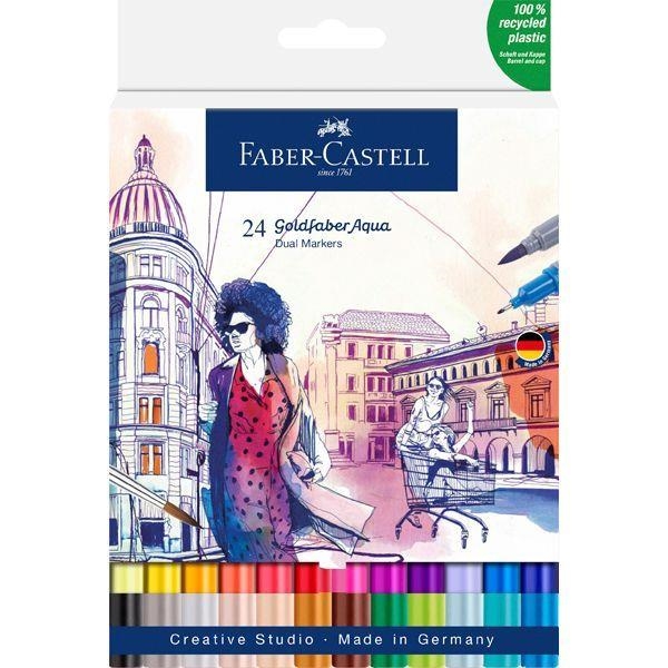 CAIXA RETOLADORS FABER CASTELL GOLDFABER AQUA 24 UN | 4005401646242 | 09164624 | Llibreria La Gralla | Llibreria online de Granollers