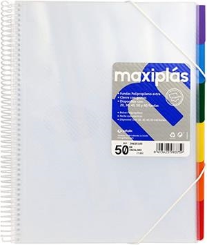 CARPETA 50 FUNDES MAXIPLAS INCOLORA SEPARADORS | 8413623983759 | 39835100 | Llibreria La Gralla | Llibreria online de Granollers