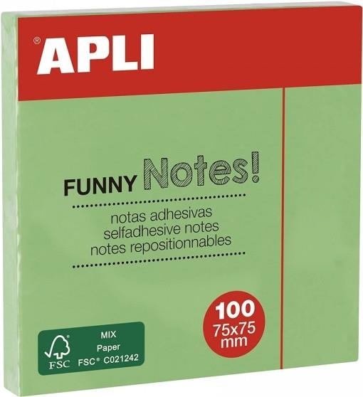 BLOC NOTES APLI 75X75MM VERD PASTEL | 8410782190844 | 19084 | Llibreria La Gralla | Librería online de Granollers